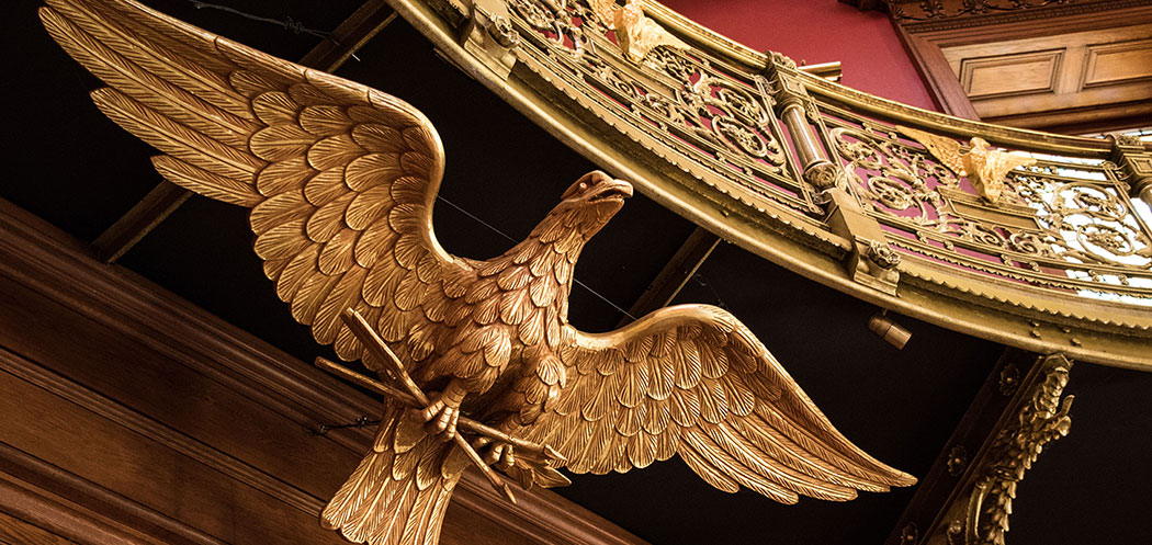 Eagle Statue within the NJ State House